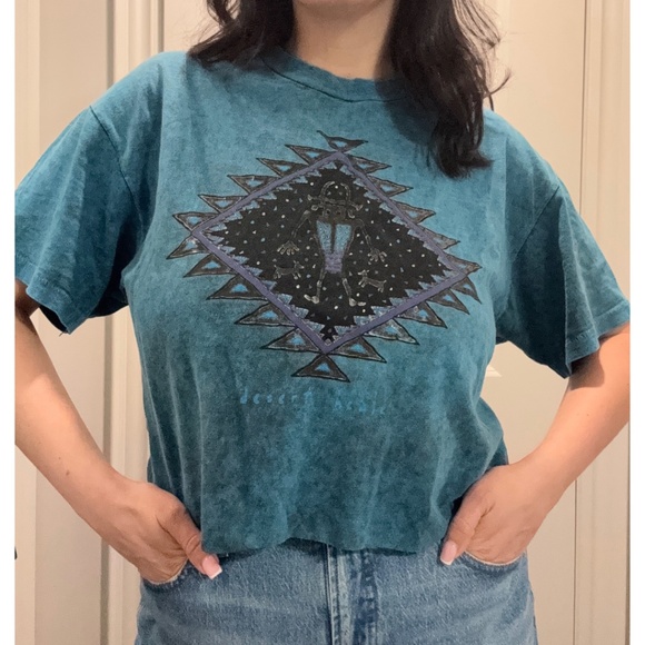 Tops - Vintage Acid Wash Crop Top